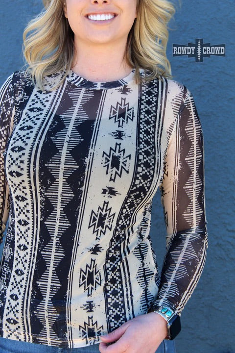 Rowdy Crowd The Macie Mesh Top