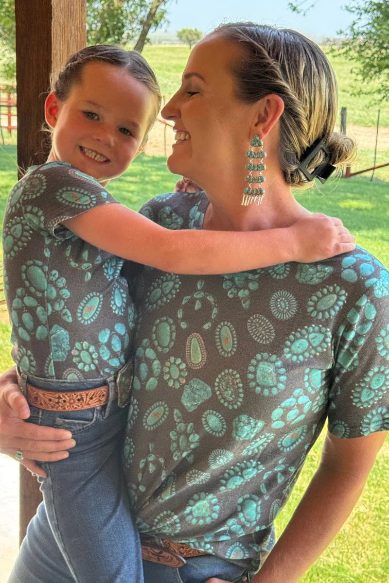 Sterling Kreek Forever in Turquoise Crew Neck Tee