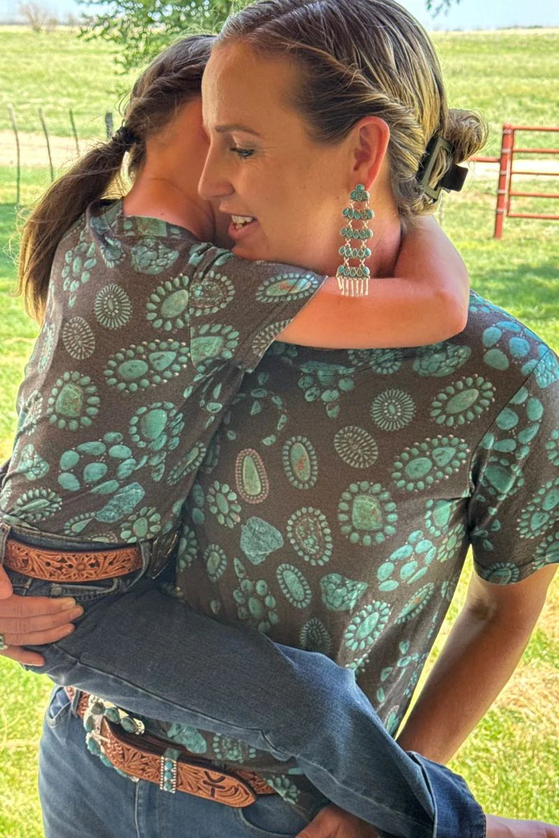 Sterling Kreek Forever in Turquoise Crew Neck Tee