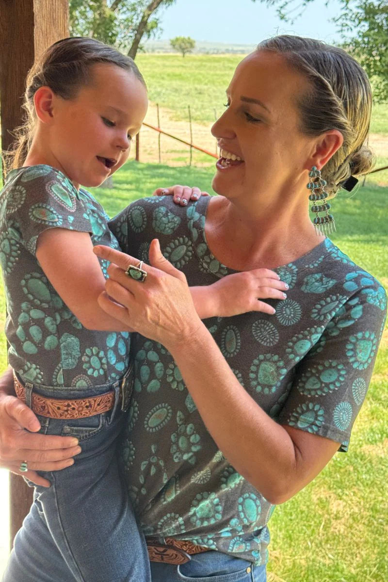 Sterling Kreek Forever in Turquoise Crew Neck Tee