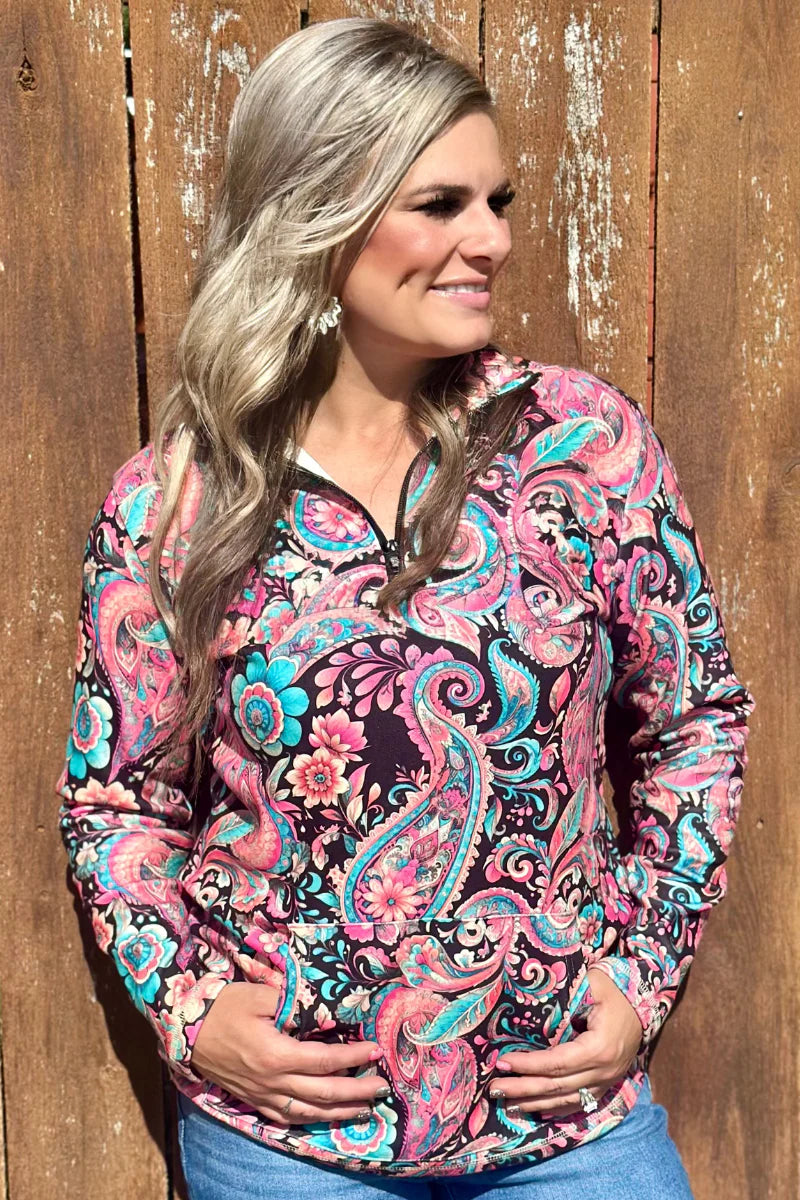 Sterling Kreek Midnight Bloom Pullover