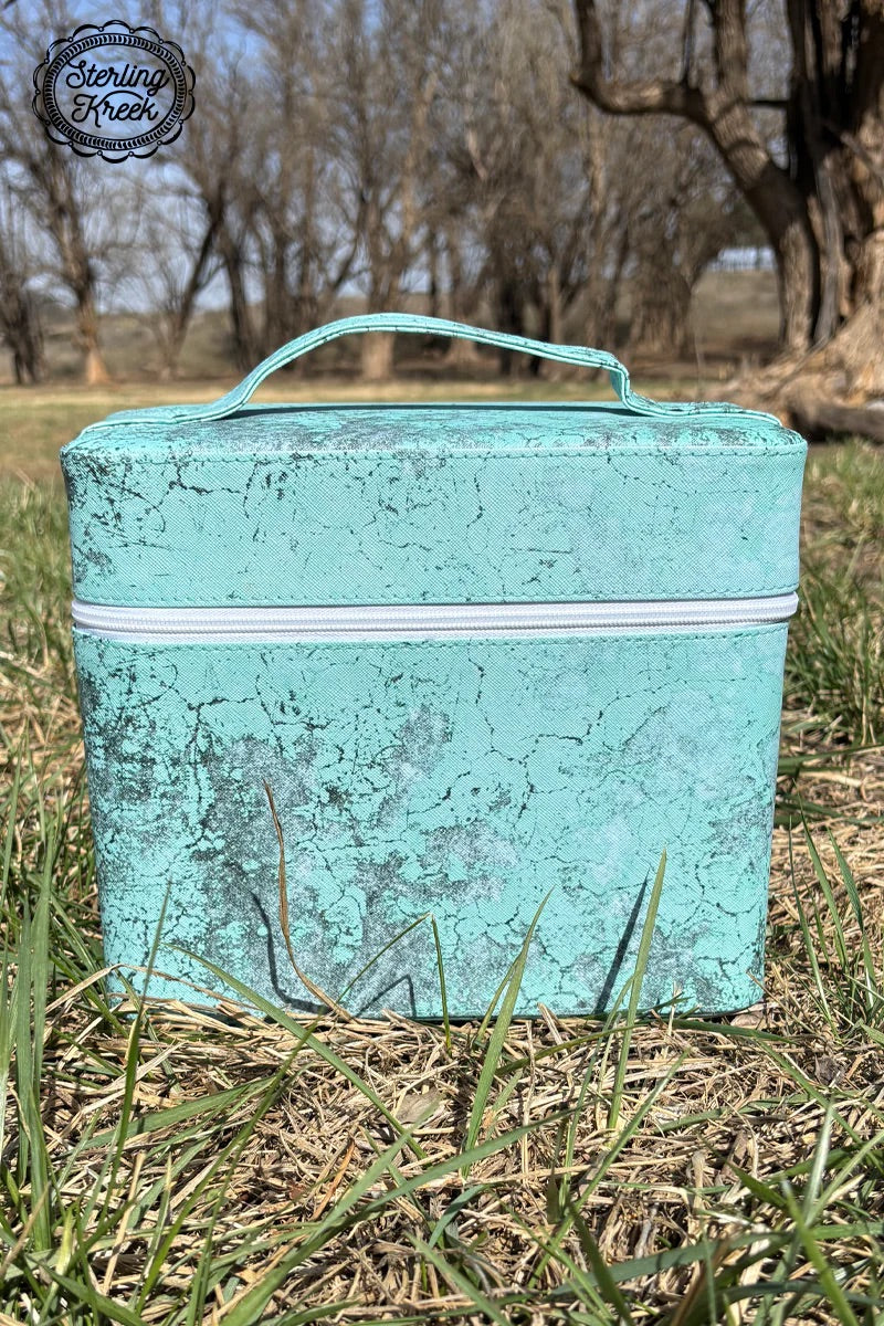 Sterling Kreek Turquoise Herd Makeup Box