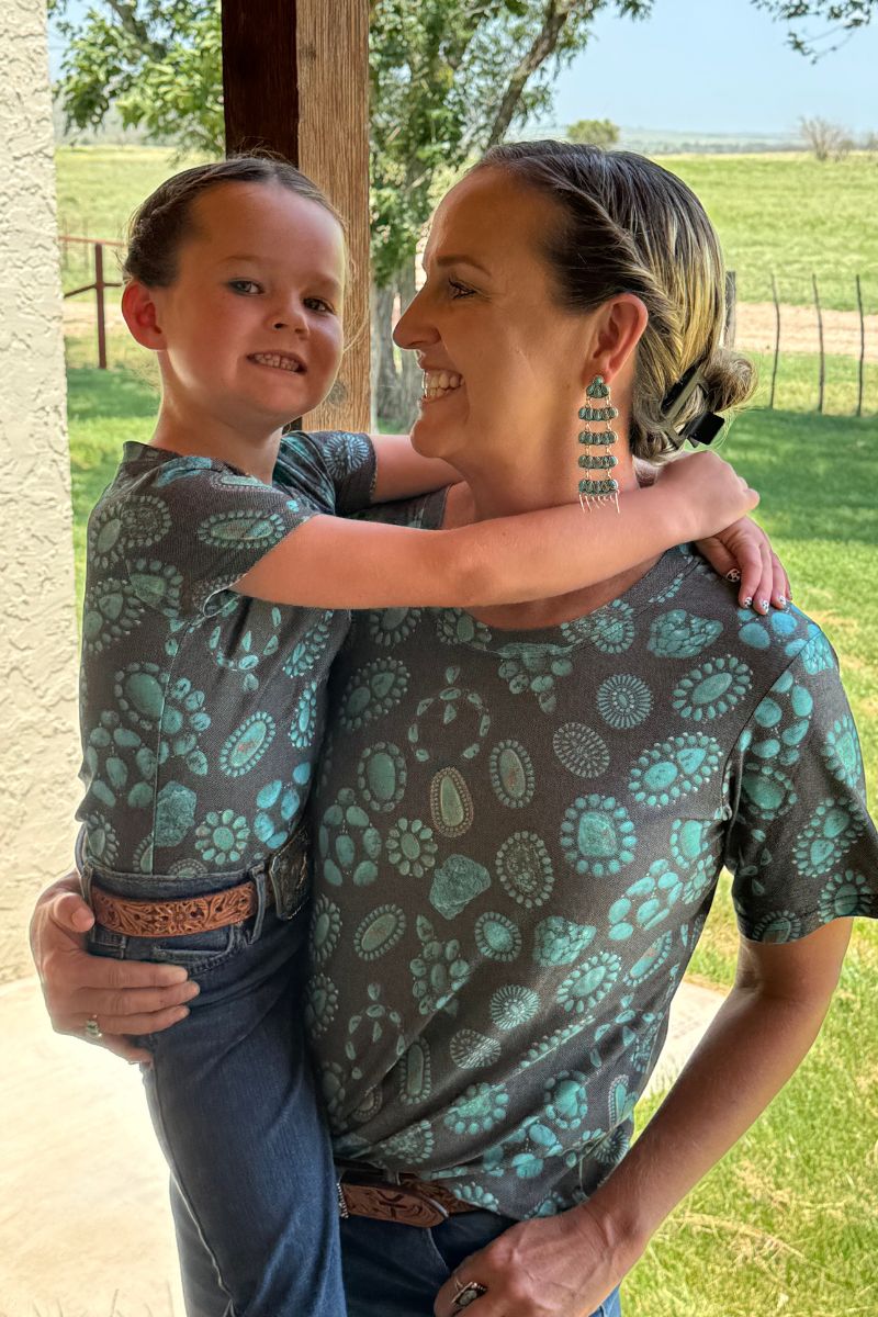 Sterling Kreek Forever in Turquoise Crew Neck Tee