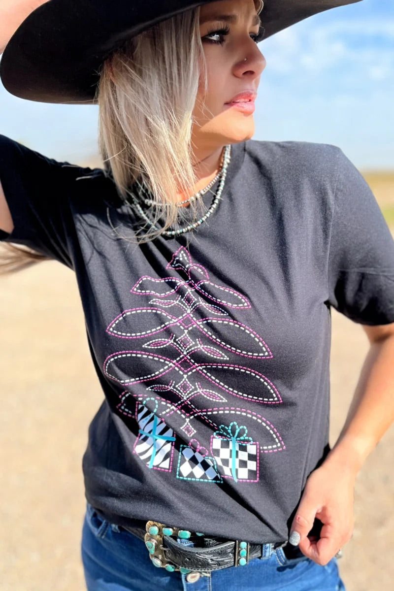 Sterling Kreek Boot Scootin' Christmas Tee