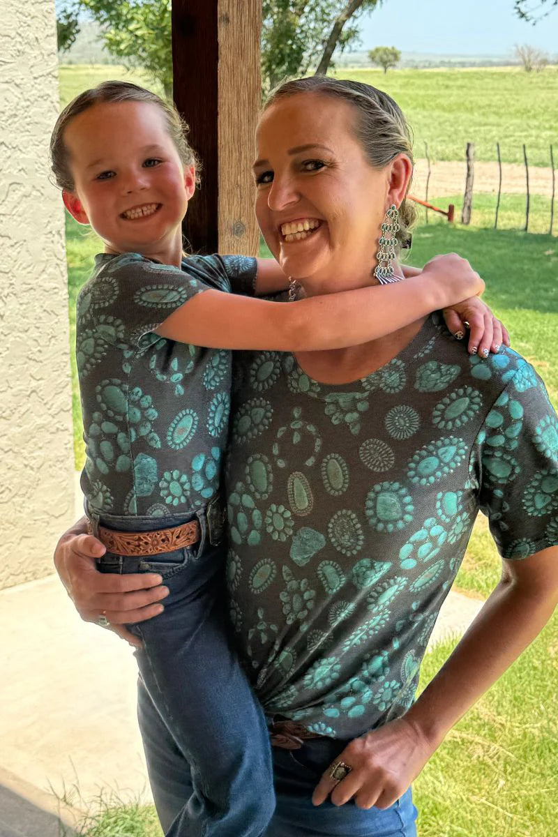 Sterling Kreek Forever in Turquoise Crew Neck Tee