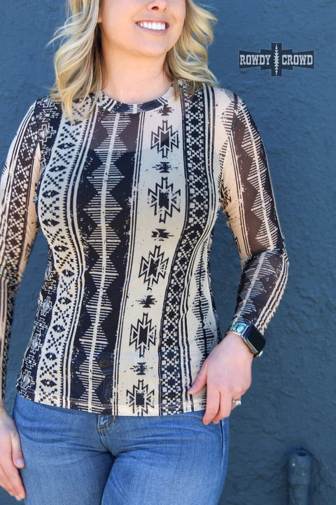 Rowdy Crowd The Macie Mesh Top