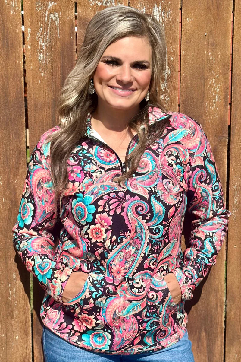 Sterling Kreek Midnight Bloom Pullover