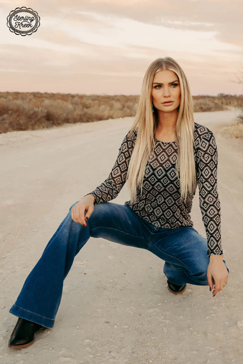 Sterling Kreek Fort Worth Mesh Top
