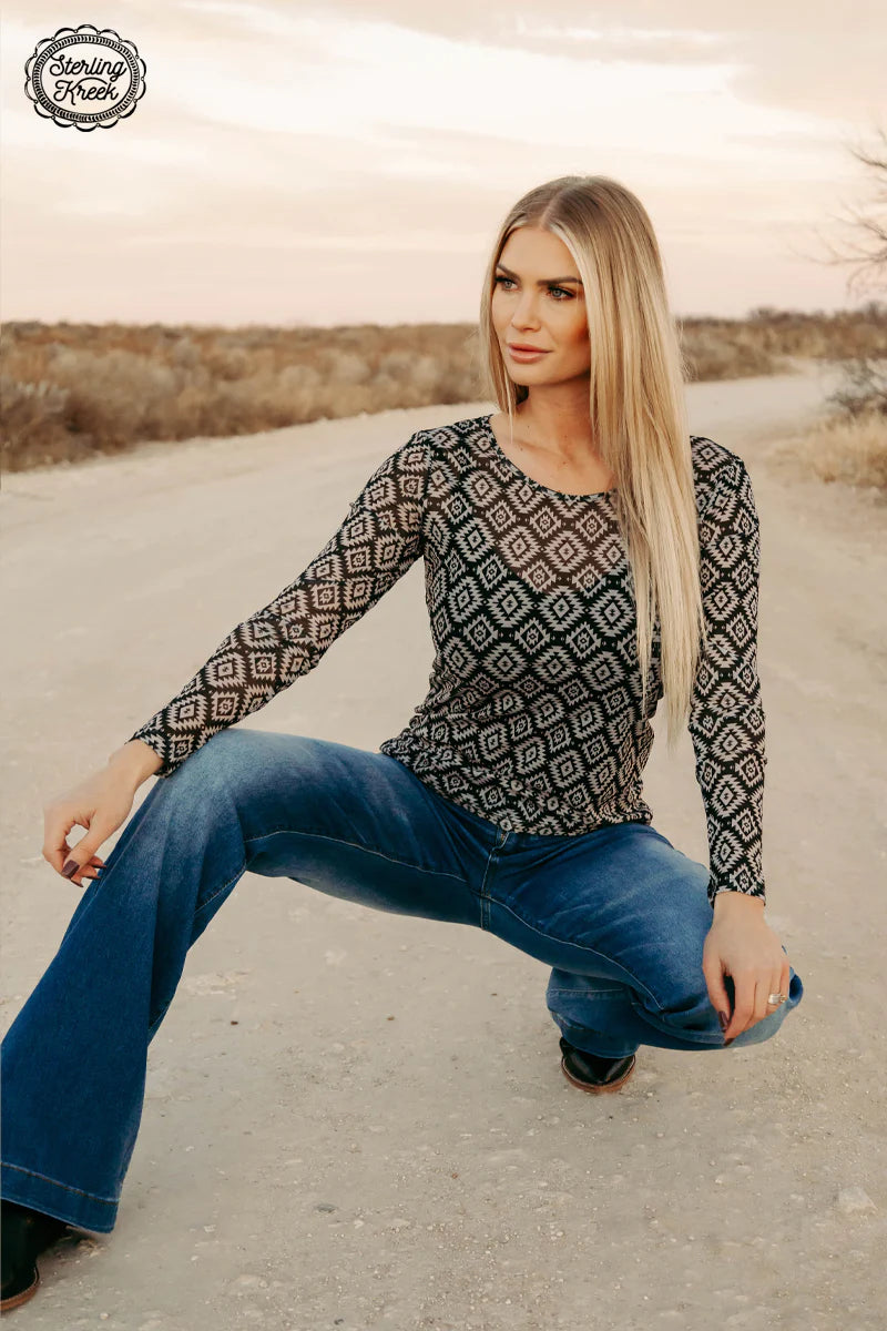 Sterling Kreek Fort Worth Mesh Top
