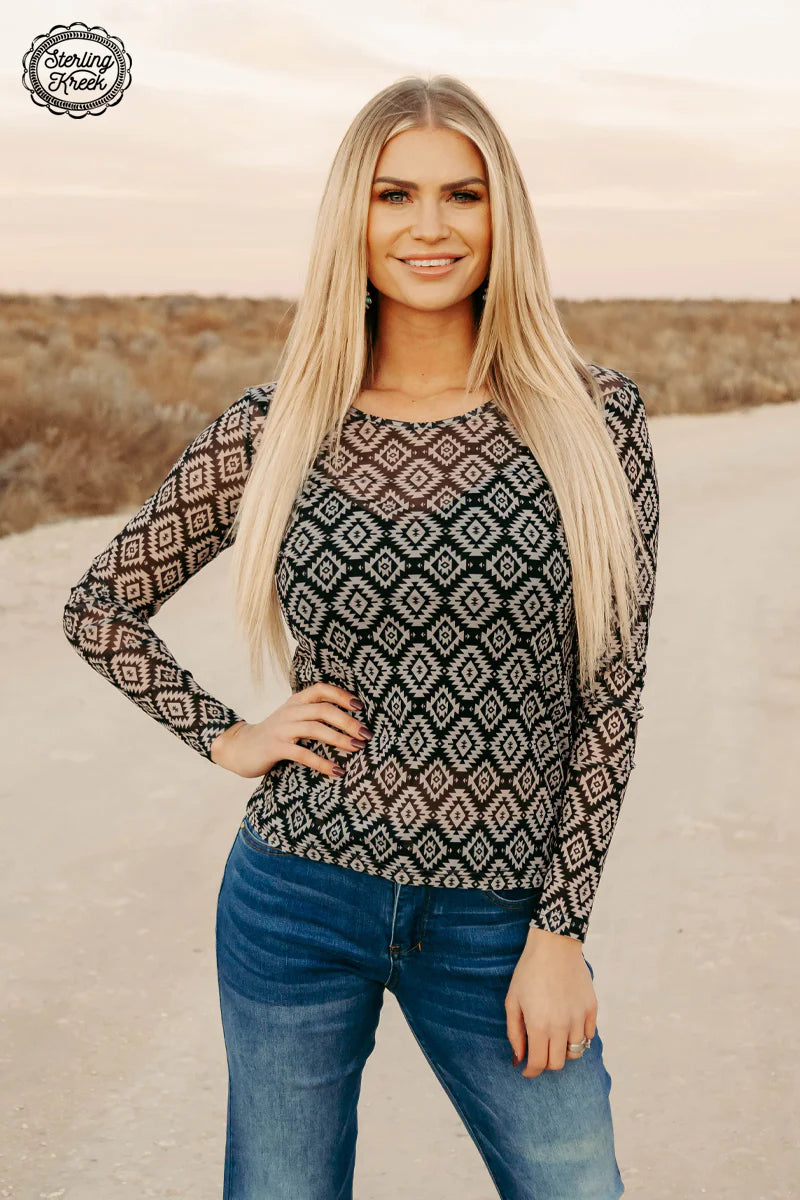 Sterling Kreek Fort Worth Mesh Top