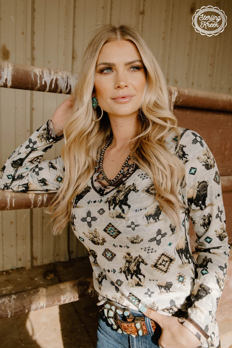 Sterling Kreek Bison In Bandera Top