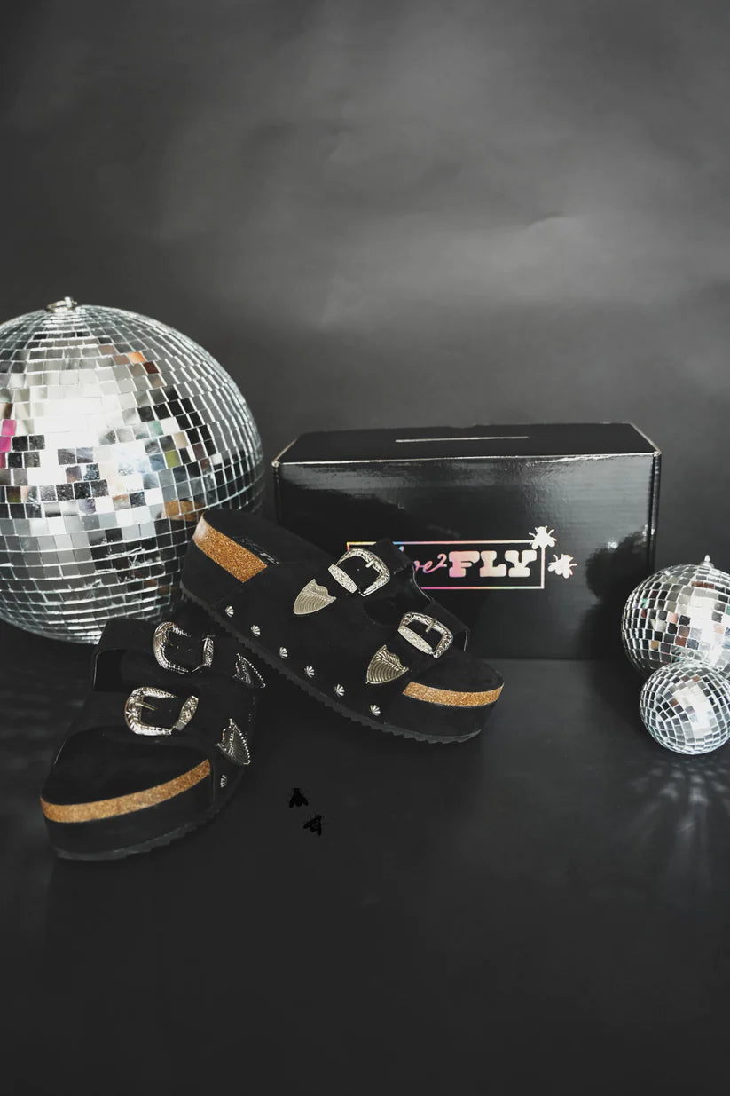 2 Fly Co. Platinum Buckles Sandals *Lux