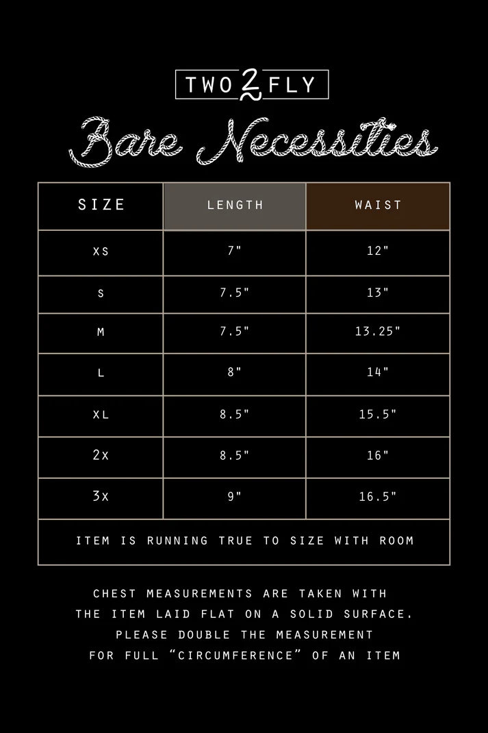 2 Fly Co Bare Necessities - Boot Stitch