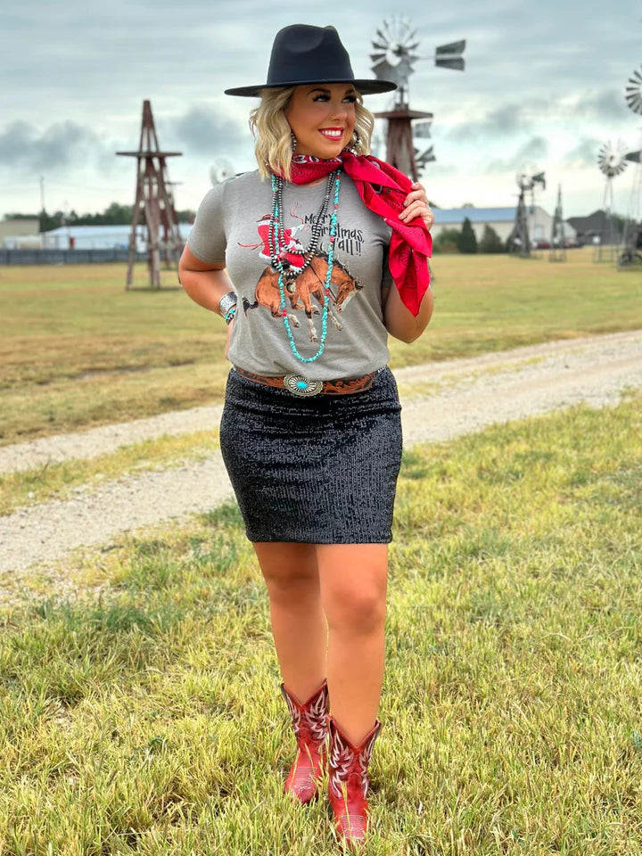 Bronc Santa Tee