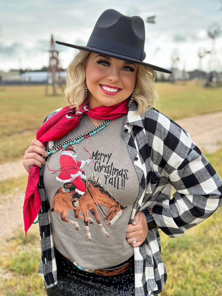 Bronc Santa Tee
