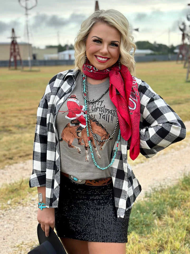 Bronc Santa Tee