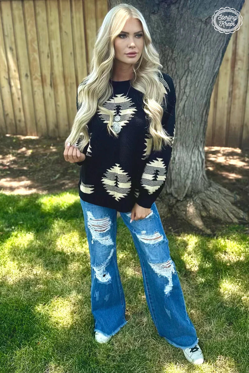 Sterling Kreek Paint It Aztec Sweater