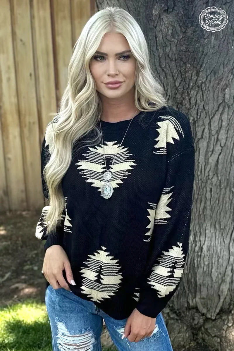 Sterling Kreek Paint It Aztec Sweater