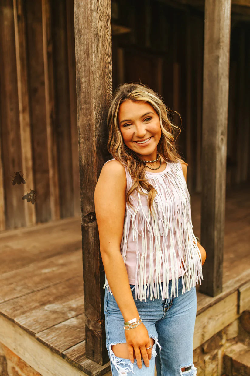 2 Fly Co. Girls Best Fringe-Lilac