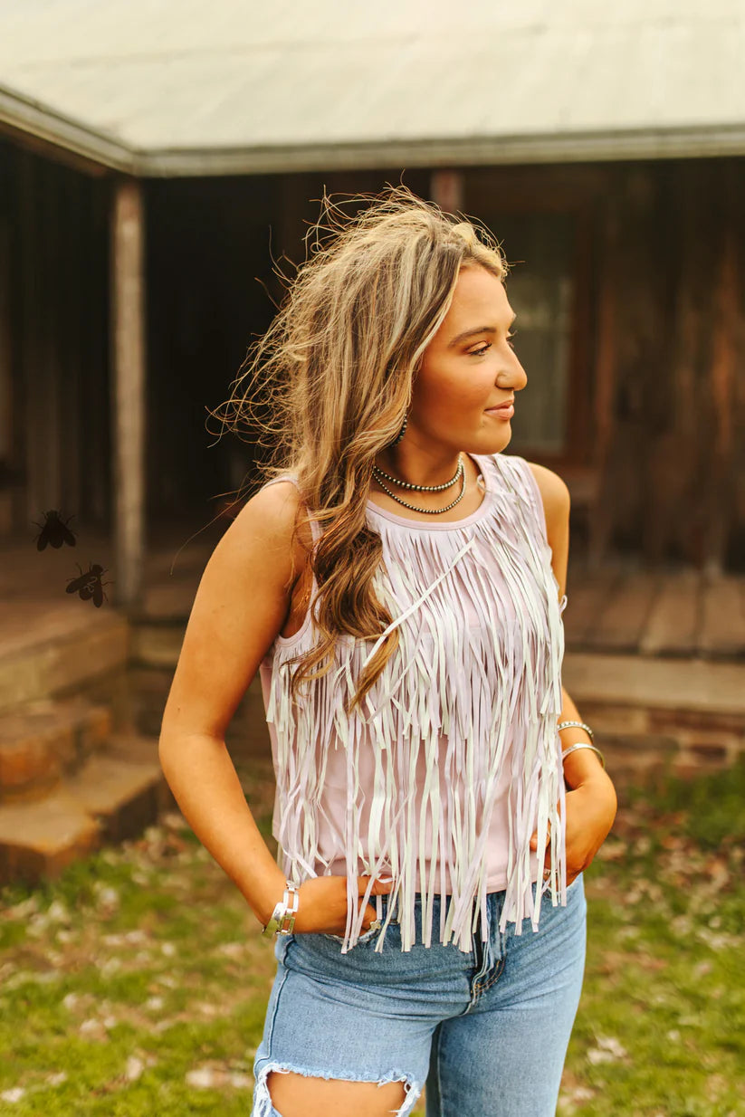 2 Fly Co. Girls Best Fringe-Lilac