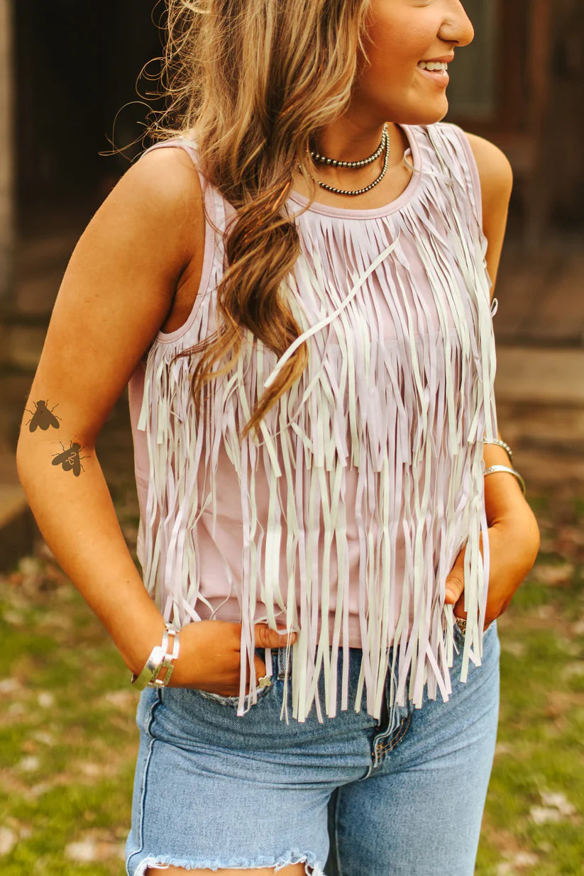 2 Fly Co. Girls Best Fringe-Lilac