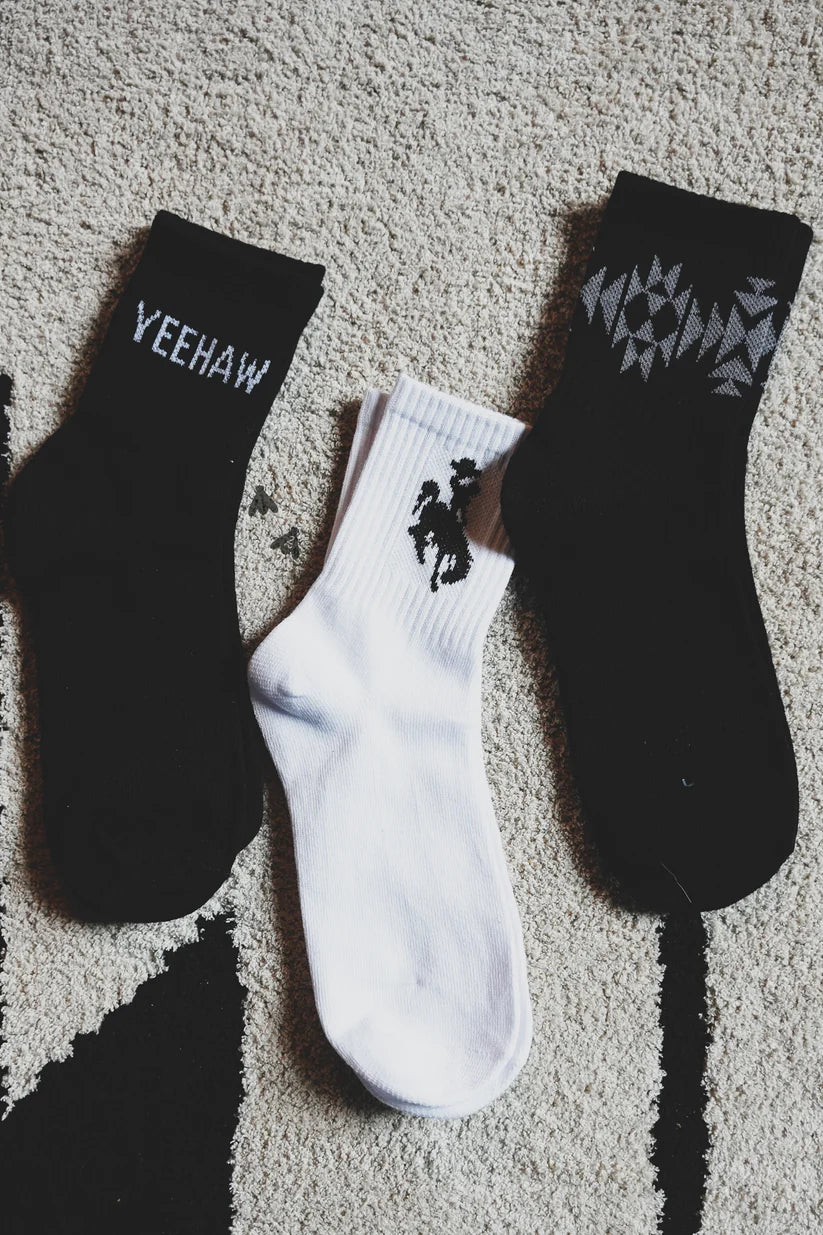 2 Fly Co. Sock Em Silly- Monochrome