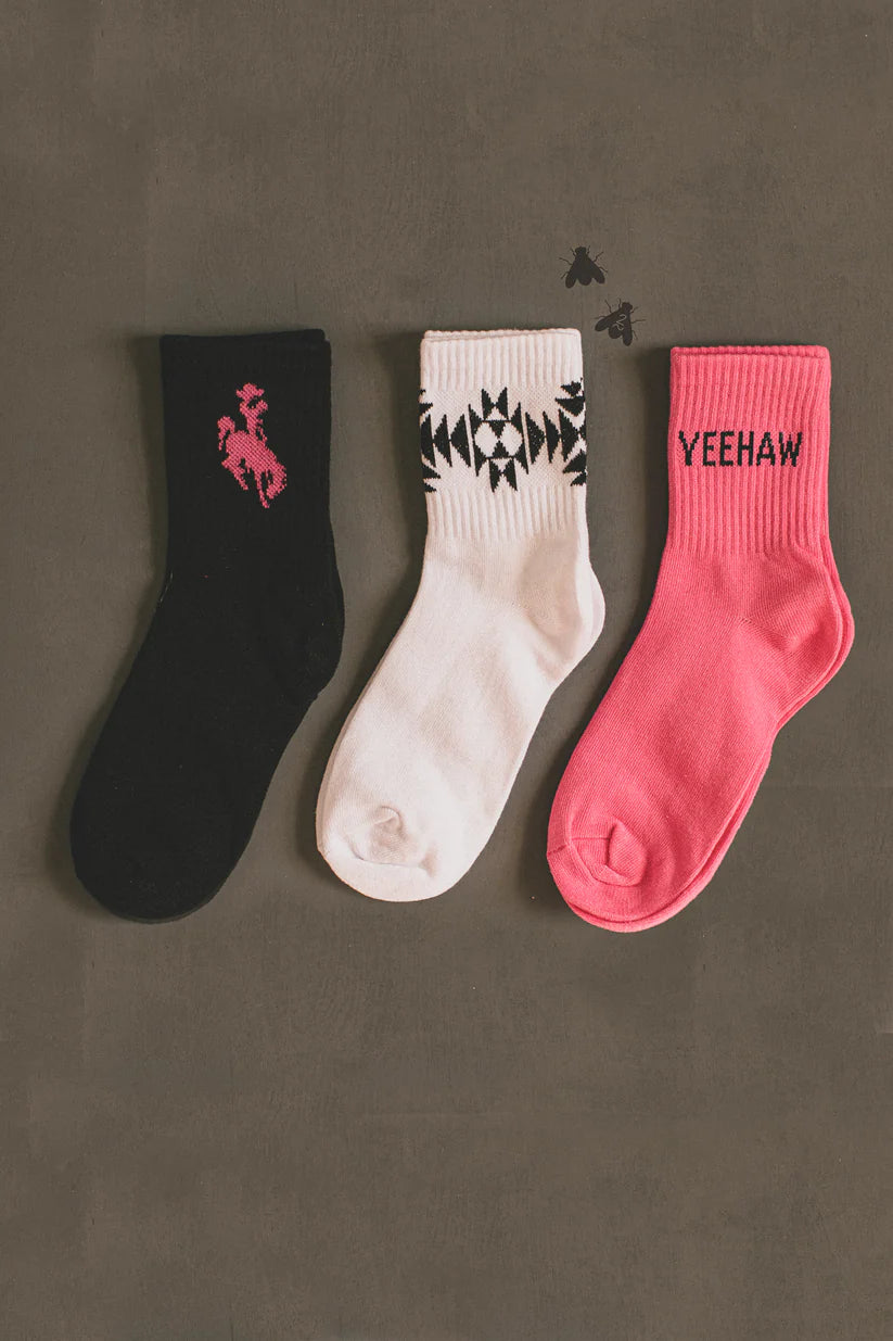 2 Fly Co. SOCK EM SILLY SET ( 3 Pair)- Pop