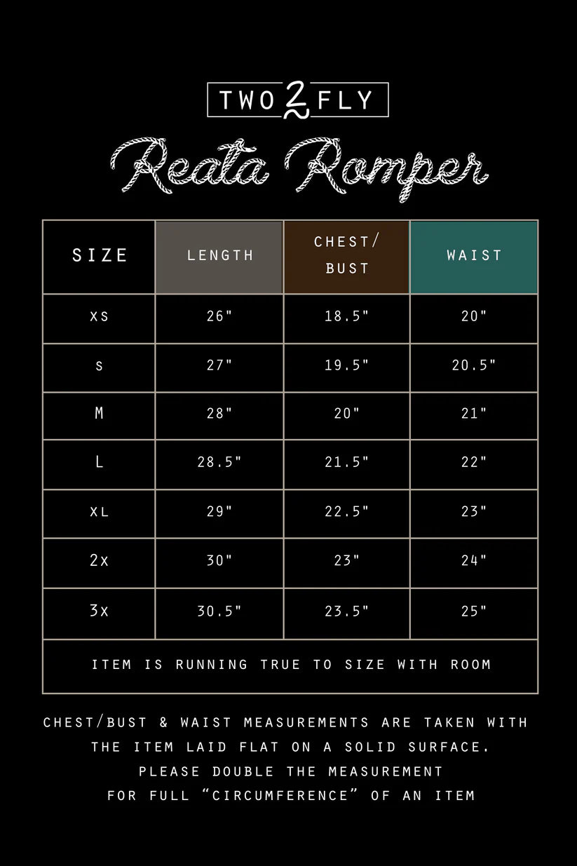 2 Fly Co. Reata Romper