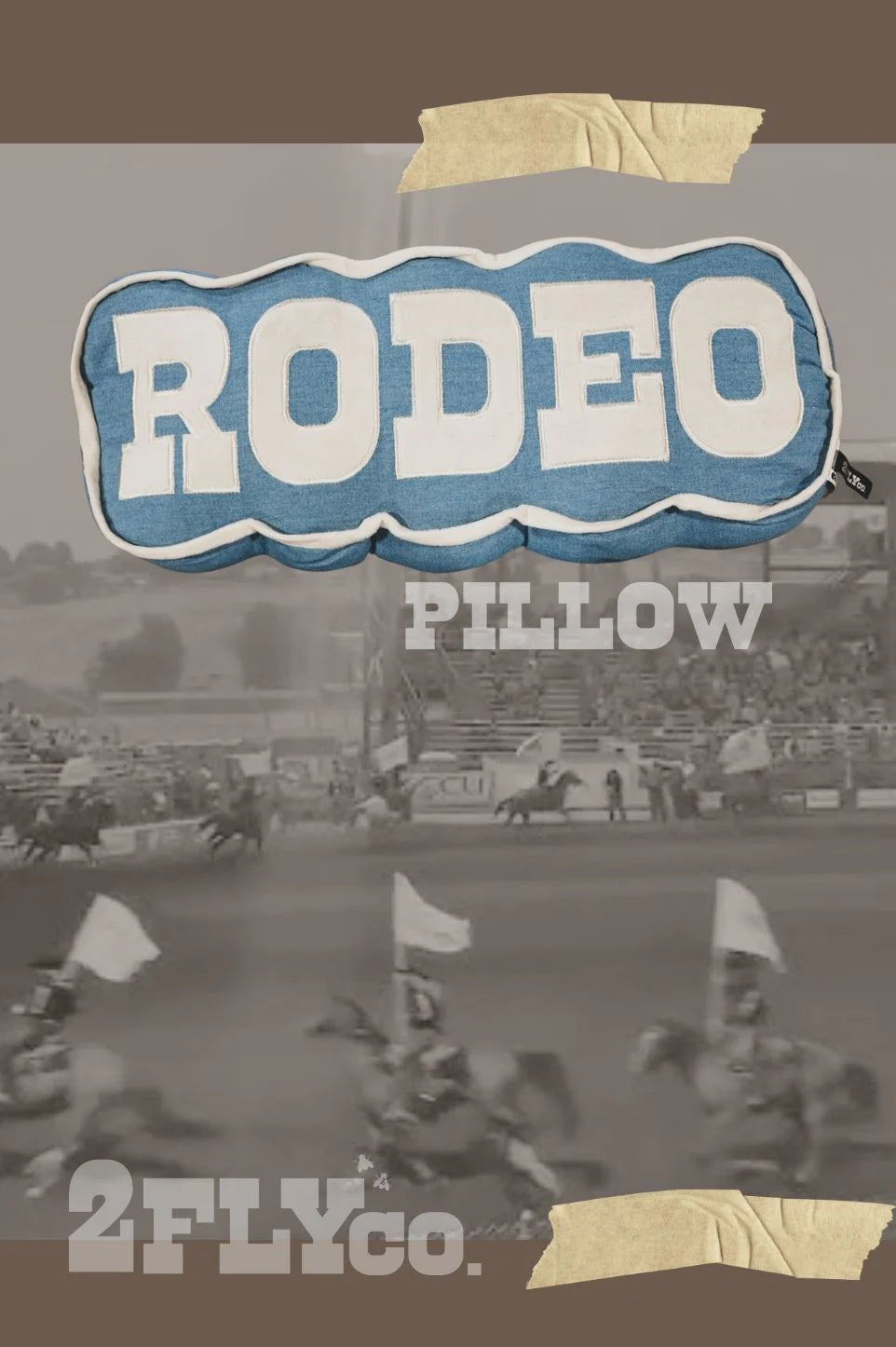 2 Fly Co. Rodeo Ready Pillow *Denim