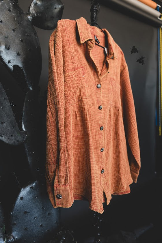 2 Fly Co Acres Button Up- Spice