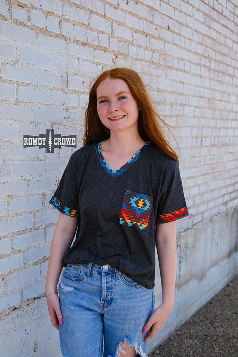 Rowdy Crowd Vaquera V-Neck Tee