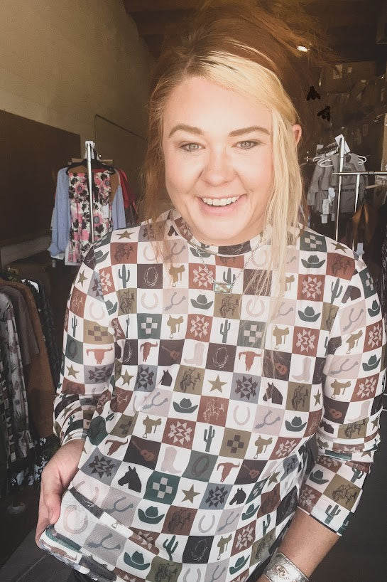 2 Fly Co. Western Mate Top