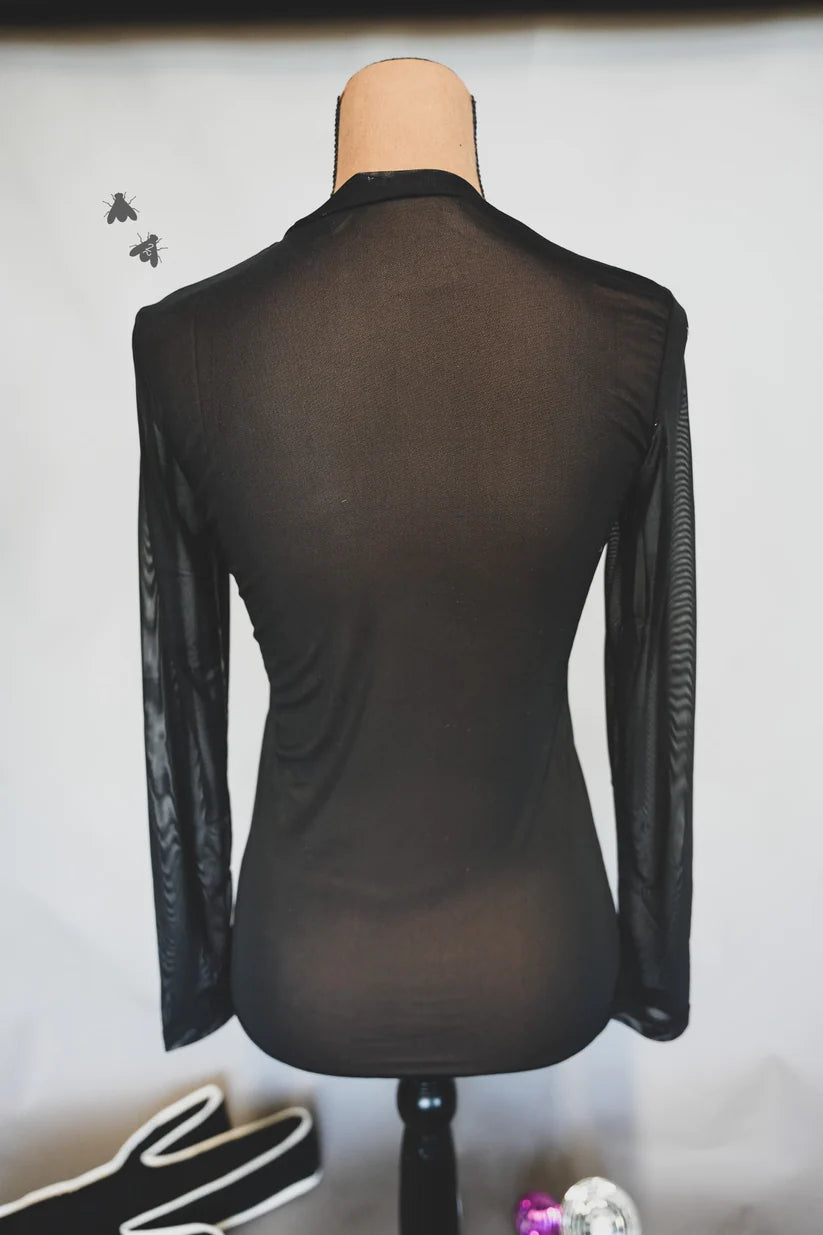 2 Fly Co. Ya Dig? Graphic Mesh Top