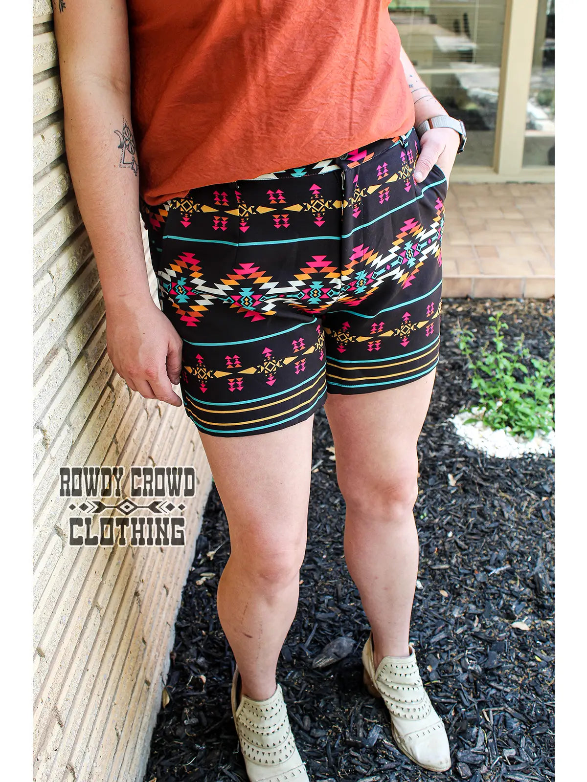 Rowdy Crowd Azel Aztec Shorts