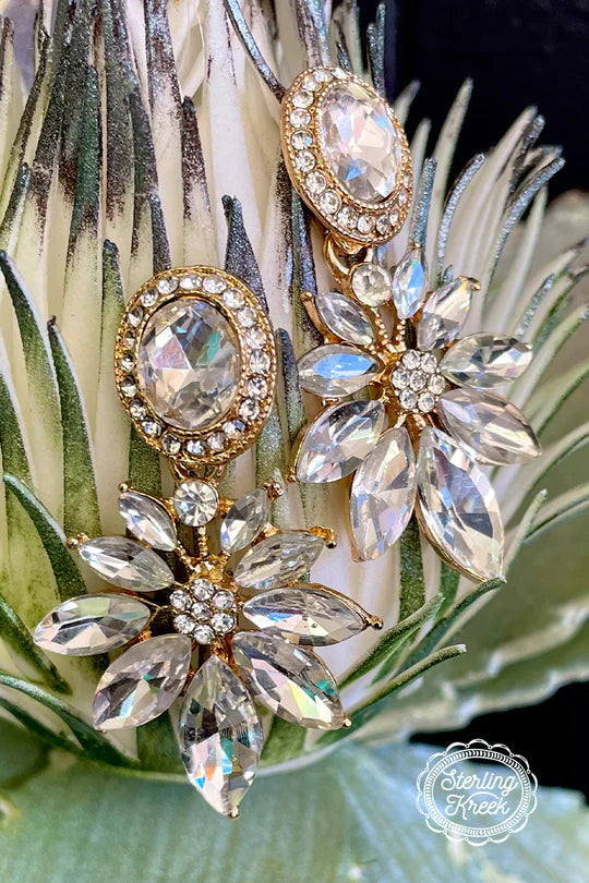 Sterling Kreek Diamond Lily Earrings