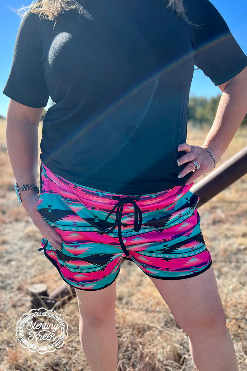 Sterling Kreek Follow Me Fuscia Shorts