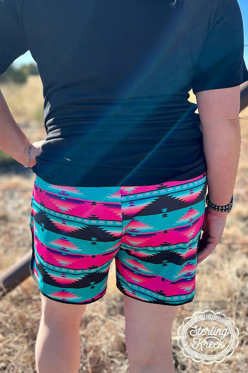 Sterling Kreek Follow Me Fuscia Shorts