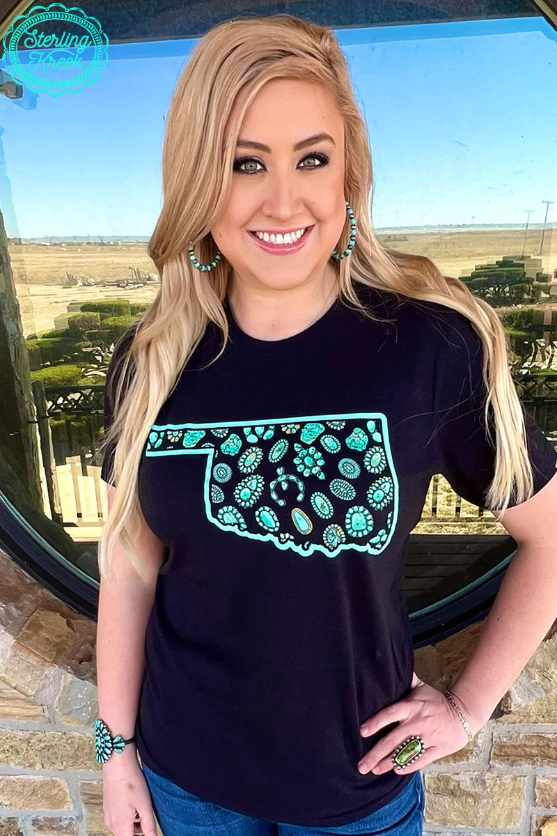 Sterling Kreek Oklahoma in Turquoise Tee