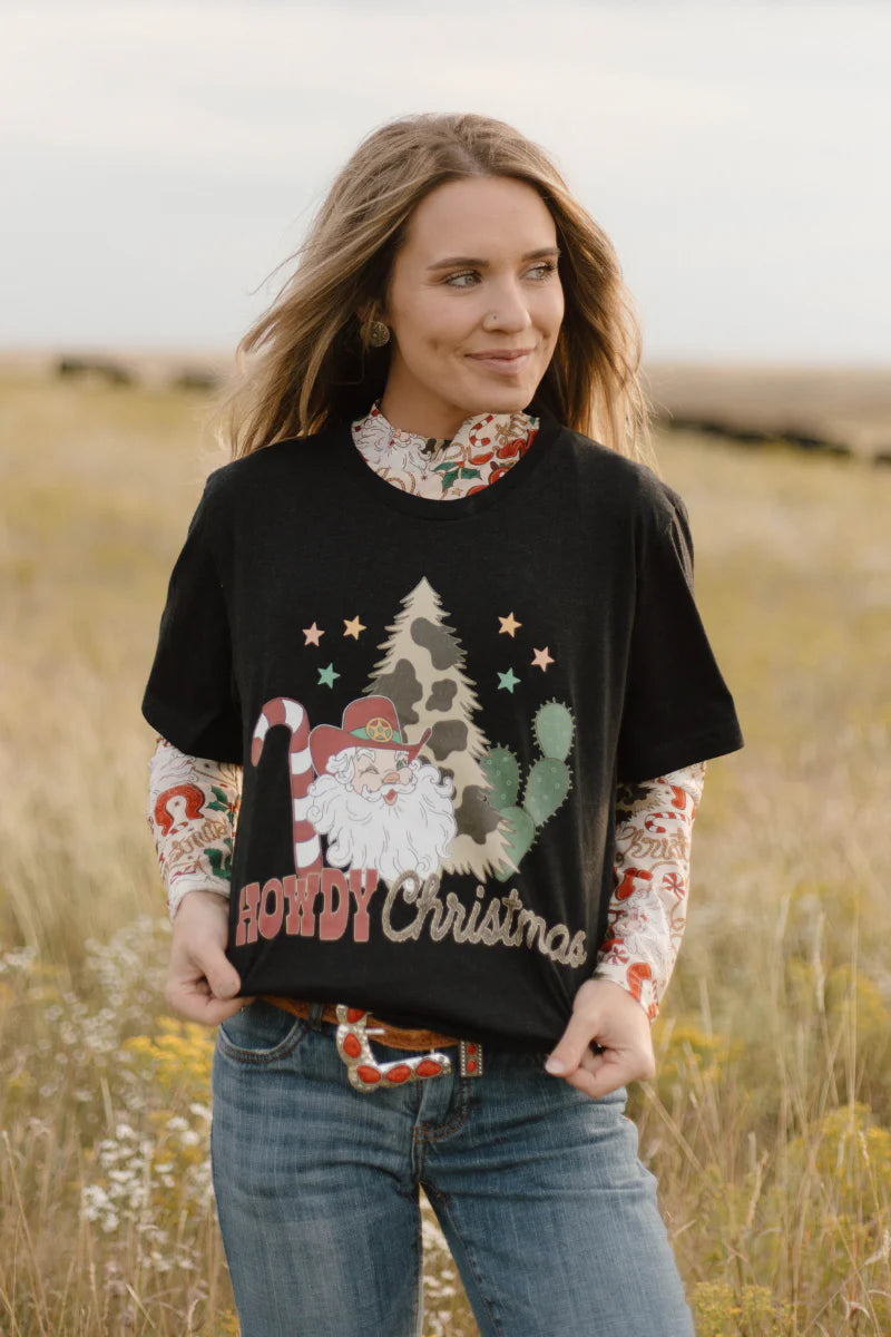 Sterling Kreek Howdy Santa Tee