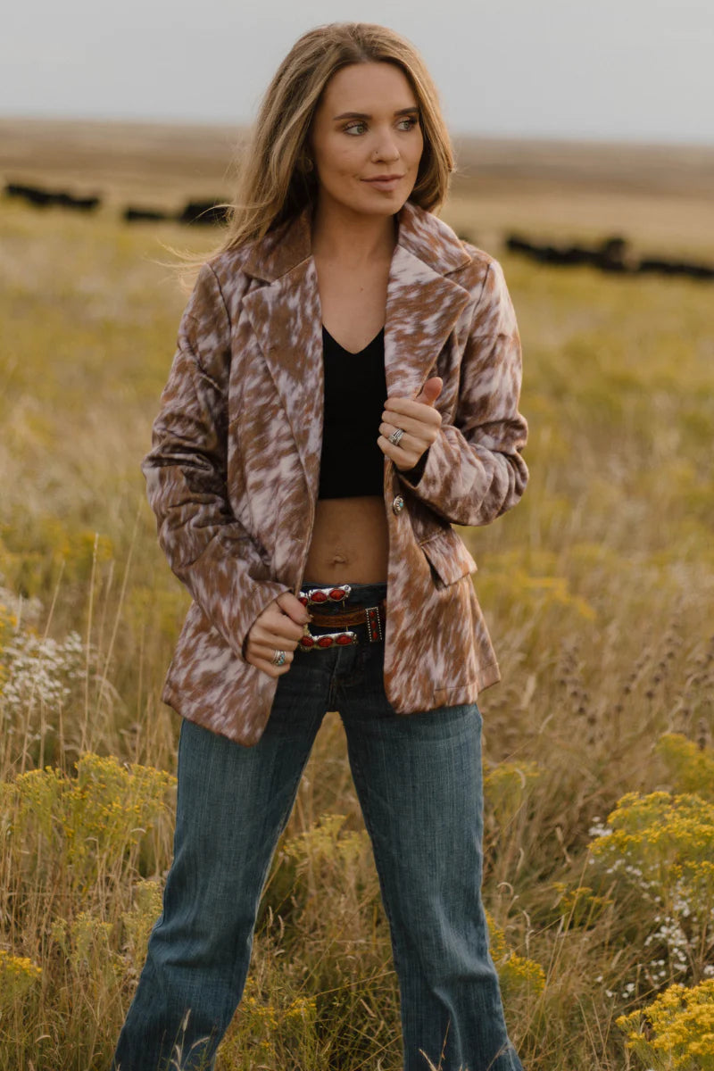 Sterling Kreek Cows Come Home Blazer