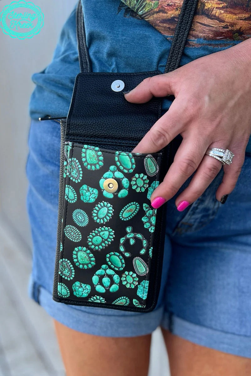 Sterling Kreek Forever in Turquoise Phone Wallet Bag