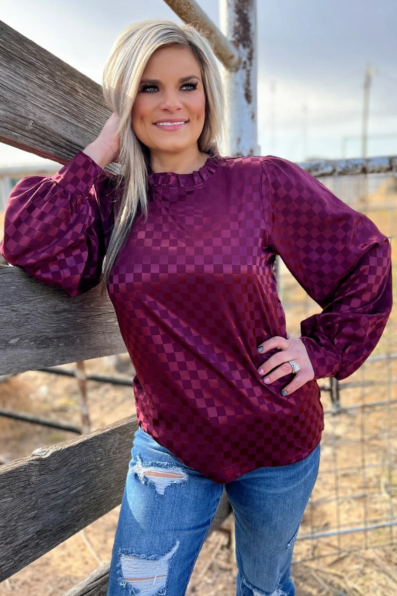 Sterling Kreek Merry in Cranberry Top