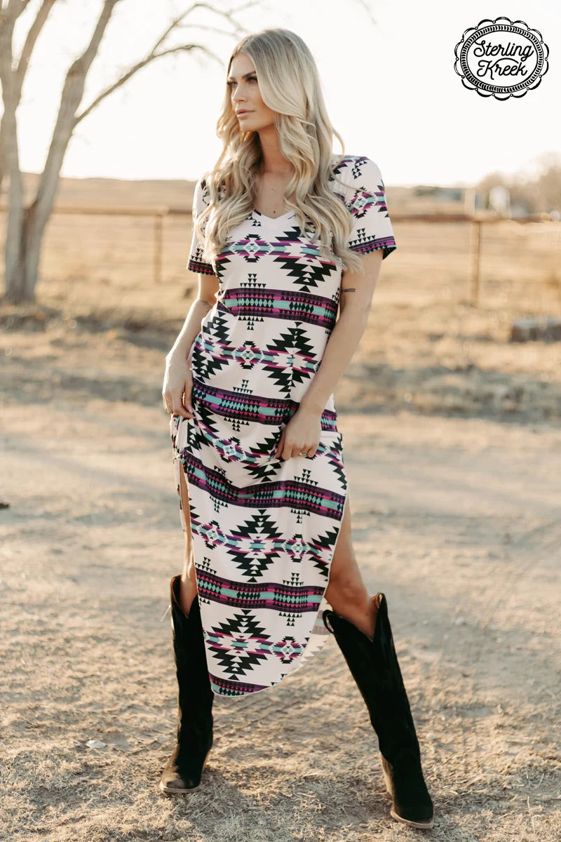 Sterling Kreek Aztec Outskirts Maxi Dress