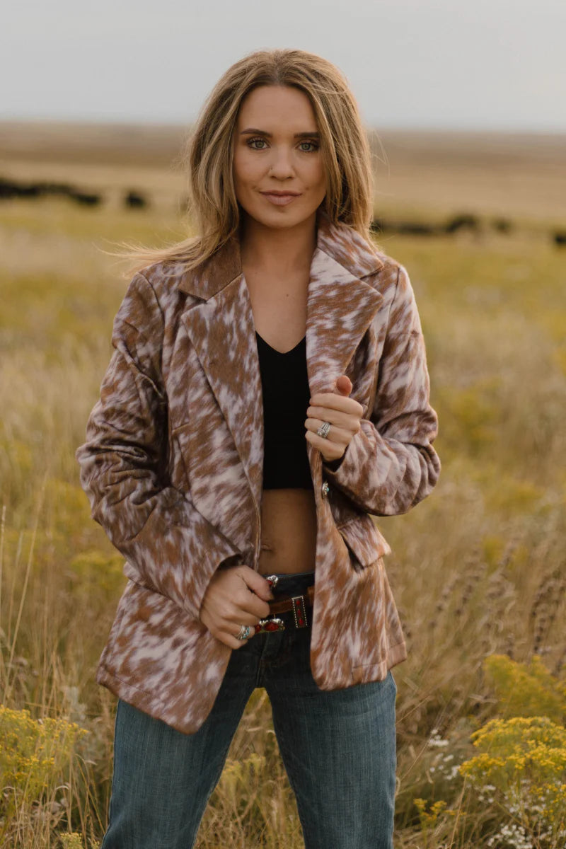Sterling Kreek Cows Come Home Blazer