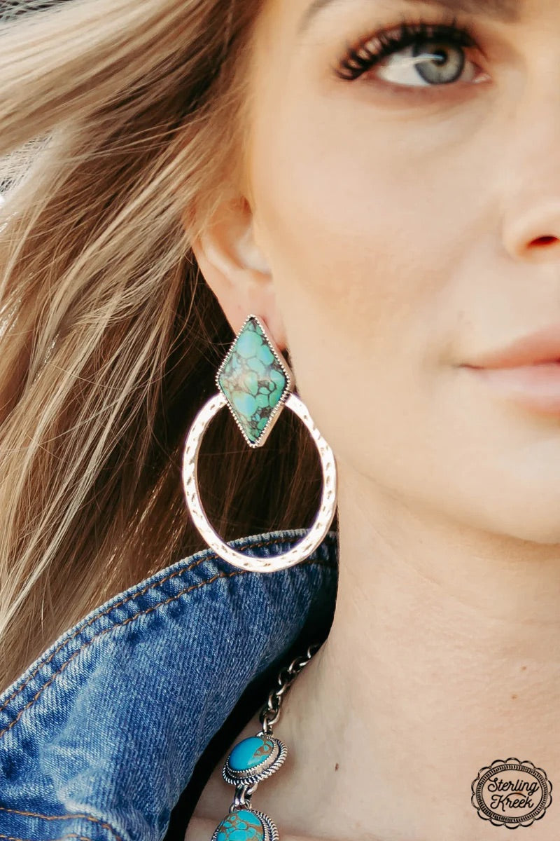 Sterling Kreek Silver Dollar Road Earrings