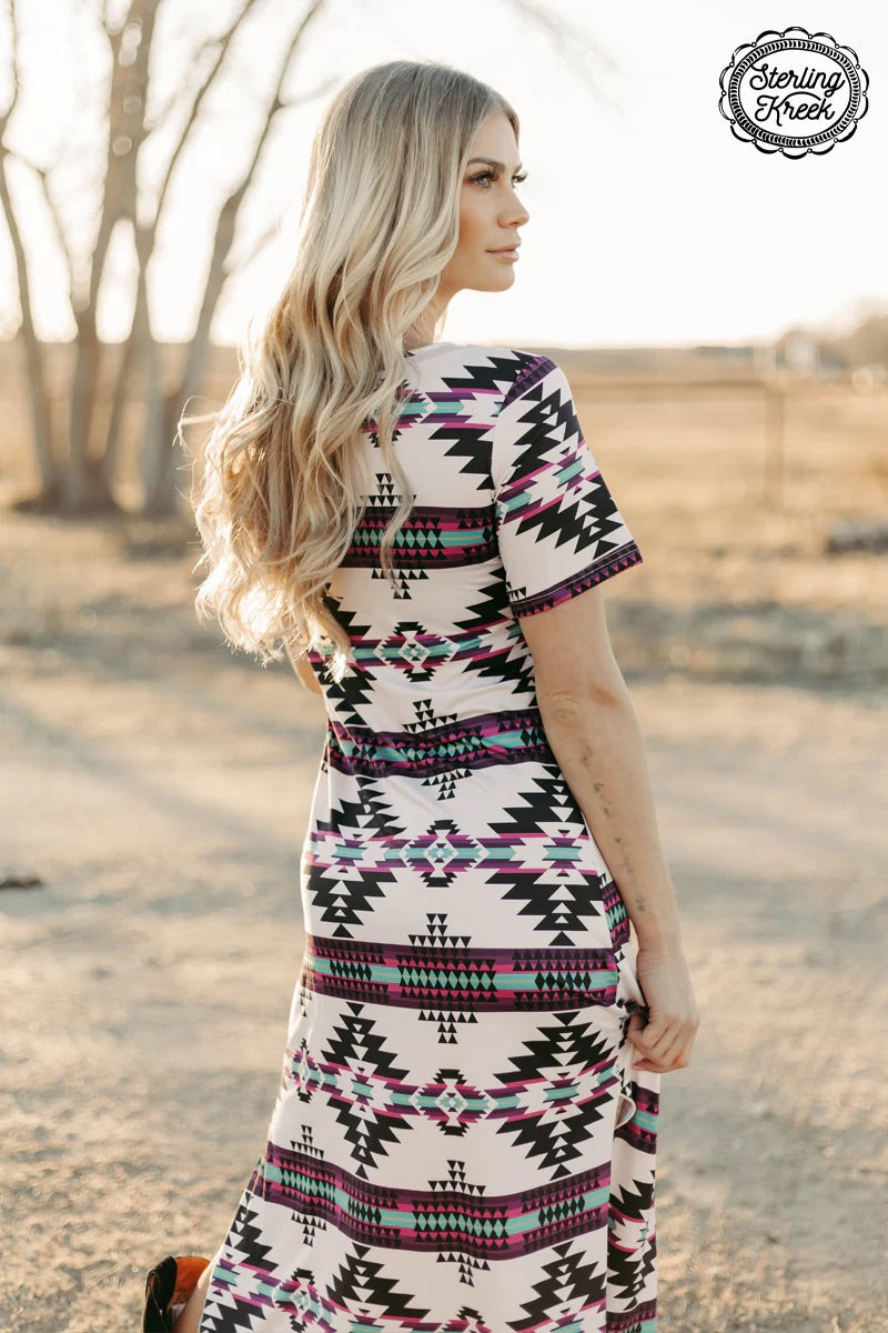 Sterling Kreek Aztec Outskirts Maxi Dress