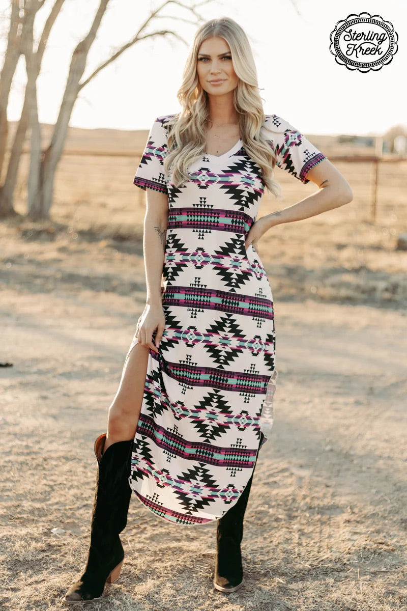 Sterling Kreek Aztec Outskirts Maxi Dress