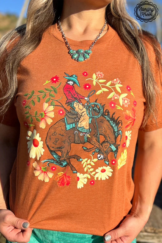 Sterling Kreek Somewhere South Bronc Tee