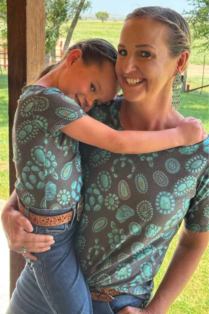 Sterling Kreek Forever in Turquoise Crew Neck Tee
