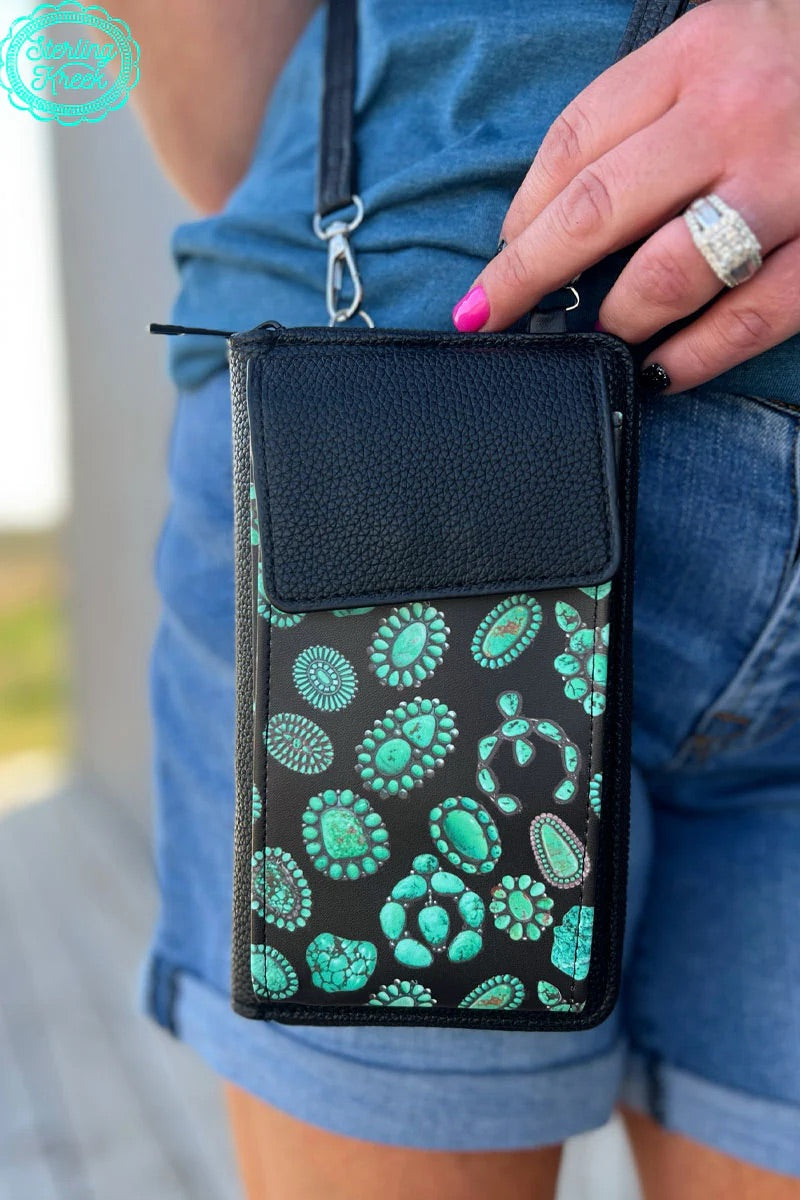 Sterling Kreek Forever in Turquoise Phone Wallet Bag